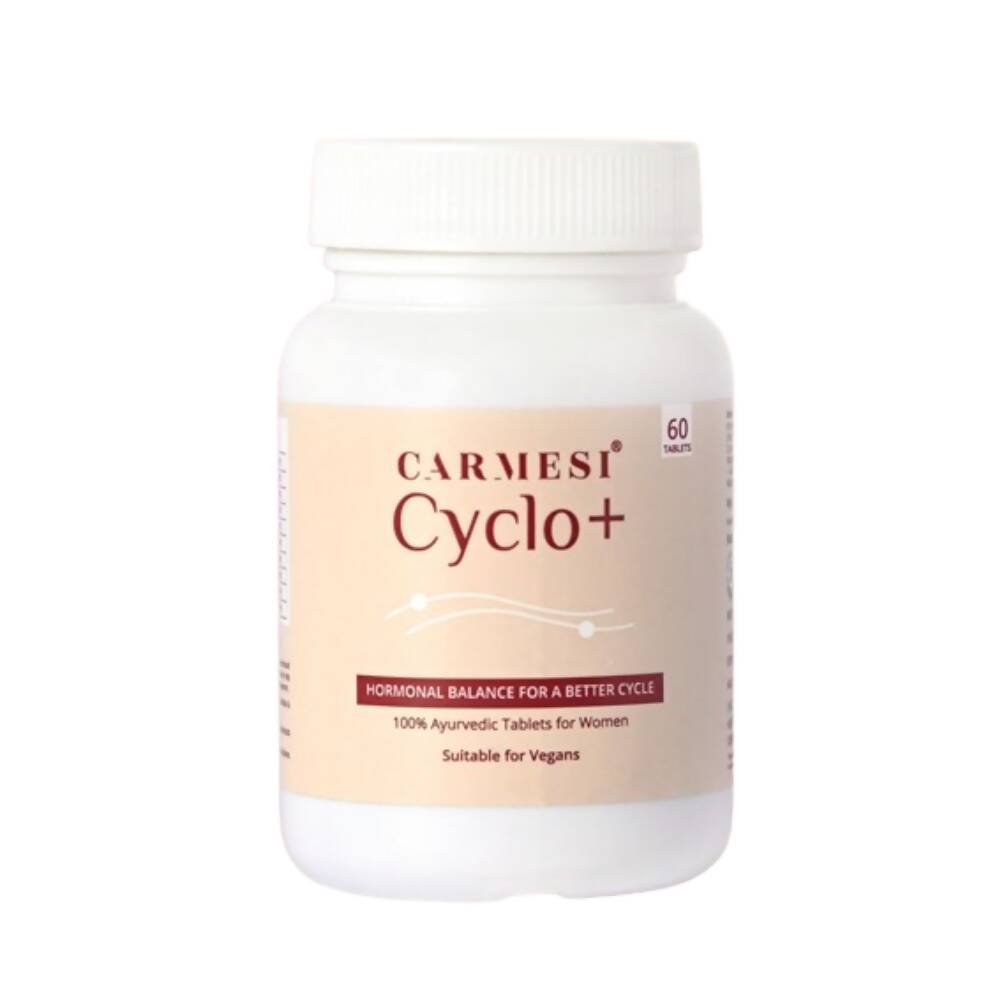 Carmesi Cyclo+ 100% Ayurvedic Tablets for Women | Grocsy