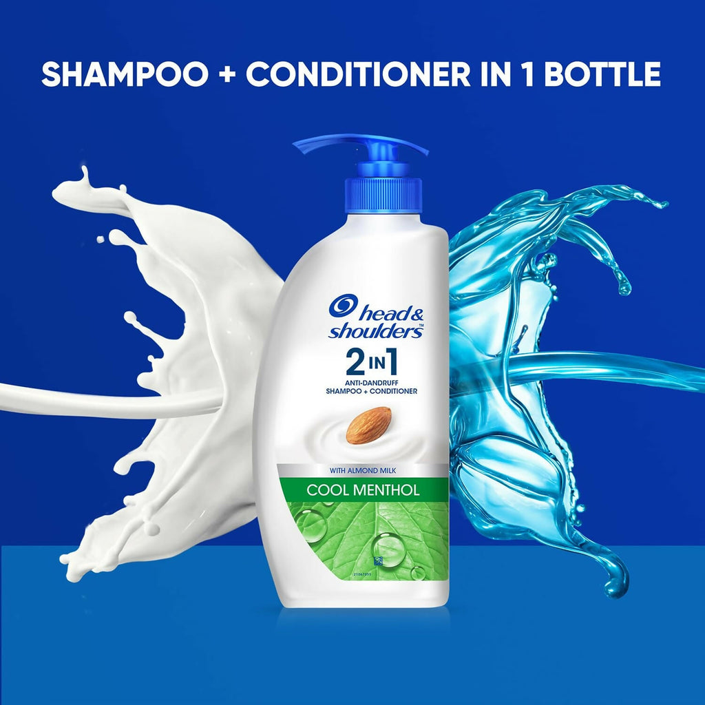 Head & Shoulders 2-in-1 Cool Menthol Anti Dandruff Shampoo + Conditioner | Grocsy