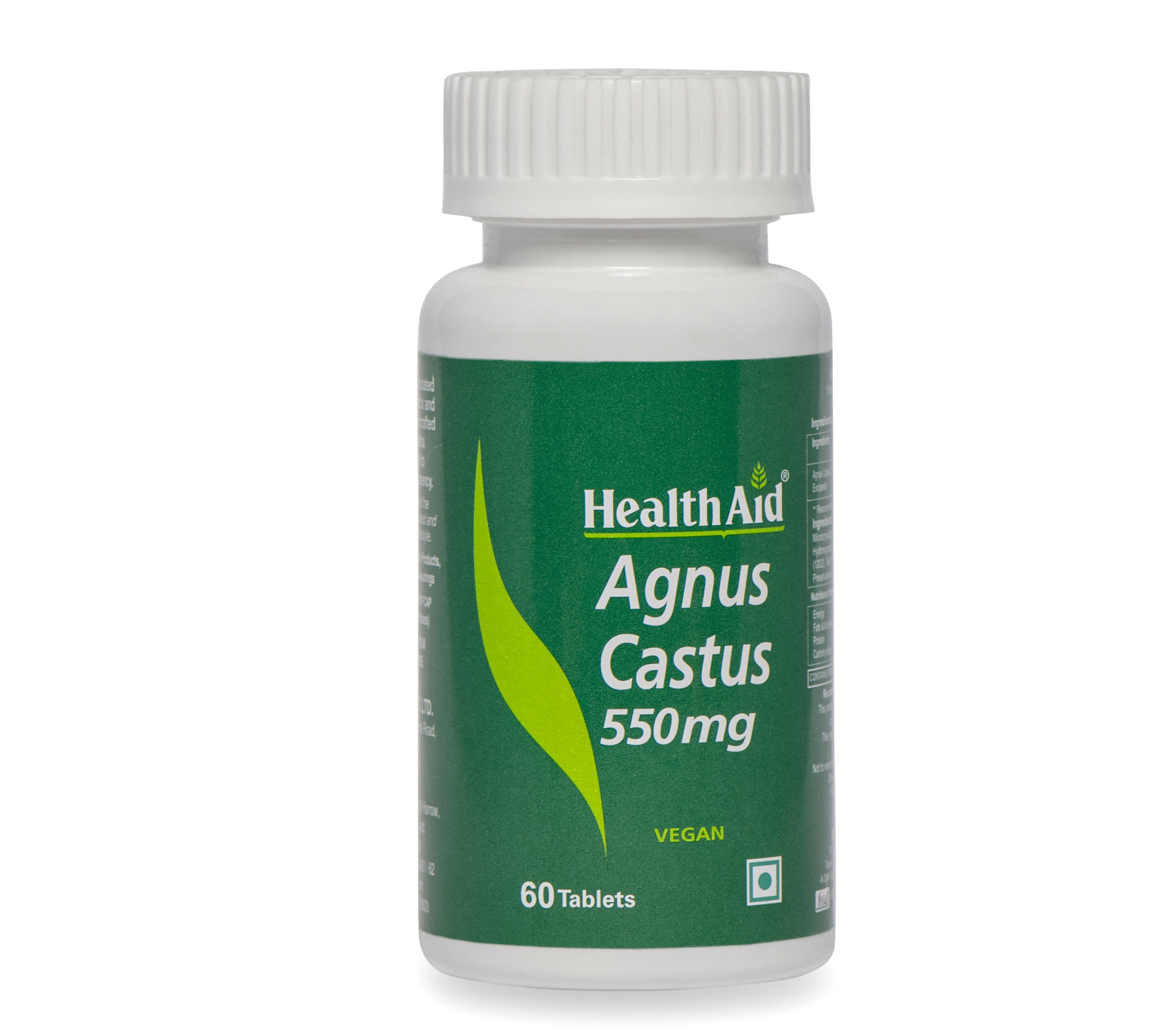 HealthAid Agnus Castus 550 mg Tablets | Grocsy