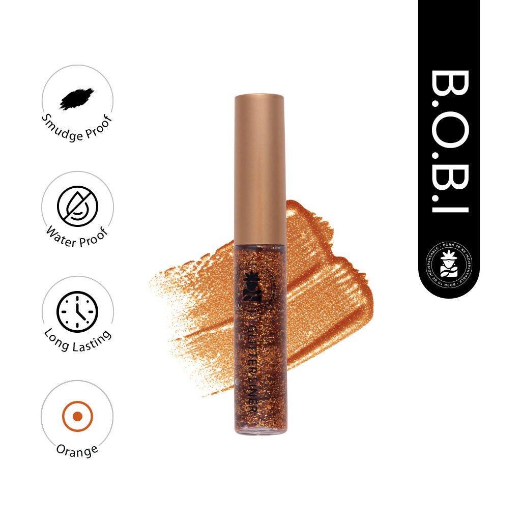BOBI Glitter Eyeliner Orange Diamond Sparkle Finish | Grocsy