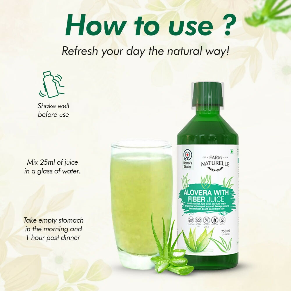 Farm Naturelle Aloe Vera Juice - Revitalize Hair, Skin, and Digestive Health | Grocsy
