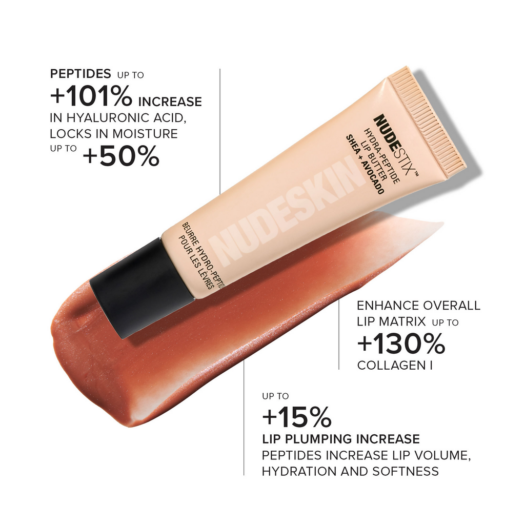 Nudestix Hydra-Peptide Lip Butter - Dolce Nude | Grocsy