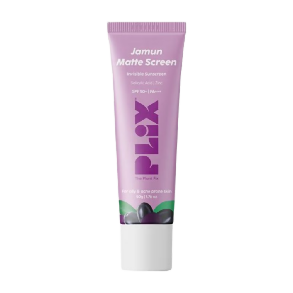 PLIX The Plant Fix 0.1% Salicylic Acid Jamun Mattifying Lightweight Sunscreen SPF50+ PA+++ UVA, UVB Shield | Grocsy