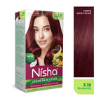 Nisha Creme Hair Color for Women - Burgundy | Grocsy
