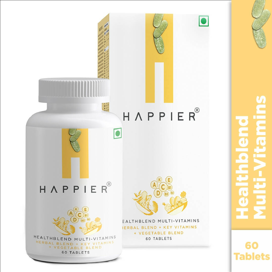 Happier Healthblend Multi Vitamins Tablets | Grocsy