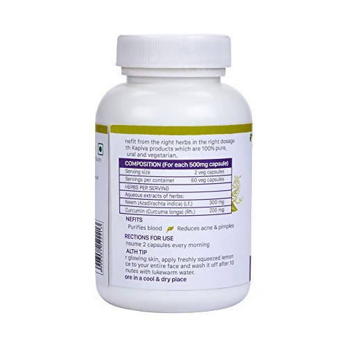 Kapiva Ayurveda Neem + Skinglow Capsules | Grocsy