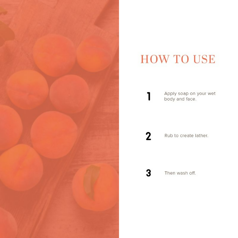 Khadi Natural Peach Handmade Soap | Grocsy
