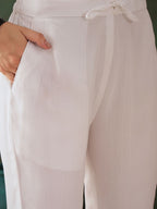 Sangria Floral Embroidered A Line Kurta With Trouser & Dupatta | Grocsy