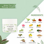Glamveda Green Tea Recharge & Renew Massage Cream | Grocsy