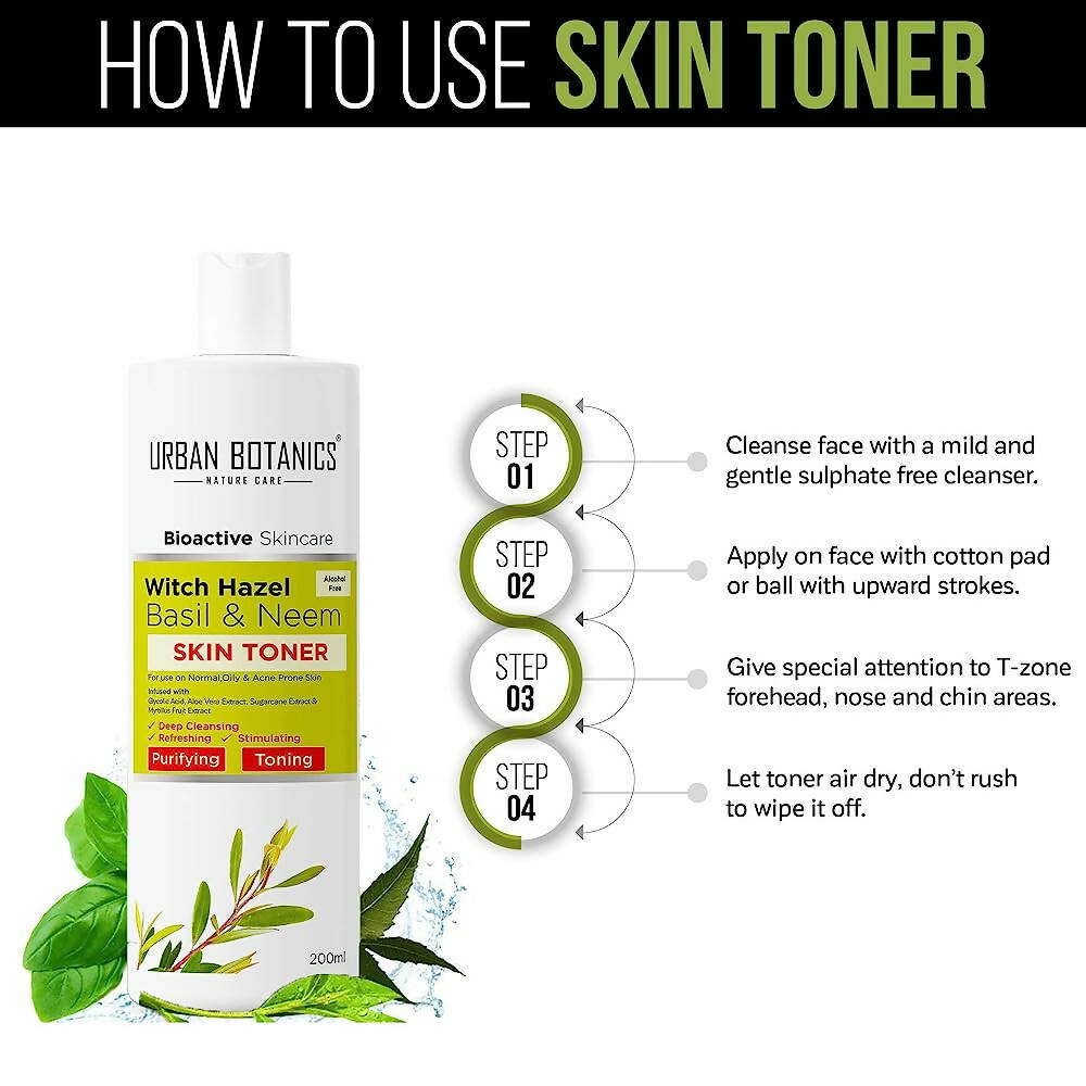 Urban Botanics Alcohol Free Skin Toner for Face | Grocsy