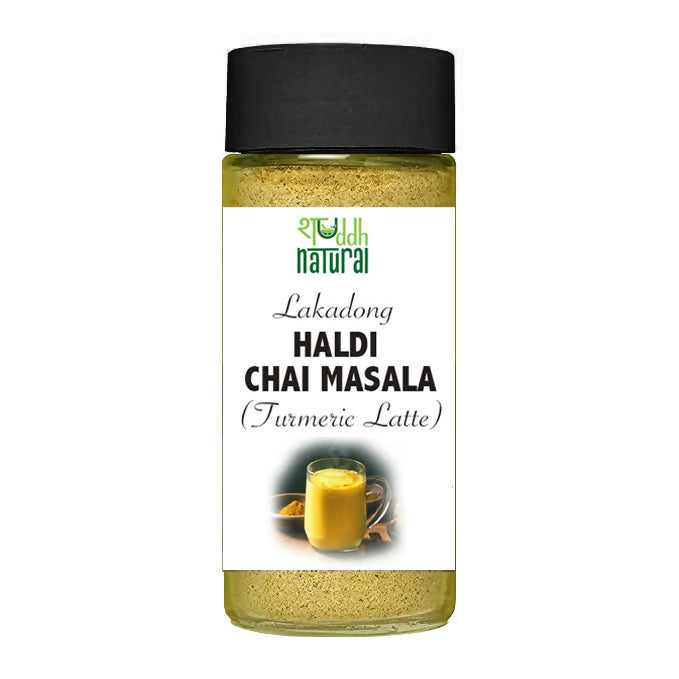 Shuddh Natural Haldi Chai Masala - Goodness of Lakadong Turmeric | Grocsy