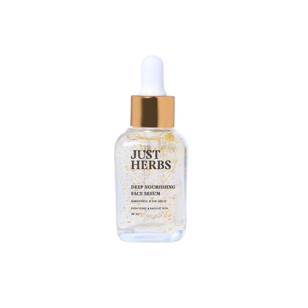 Just Herbs 24K Gold & Bakuchiol Deep Nourishing Face Serum | Grocsy