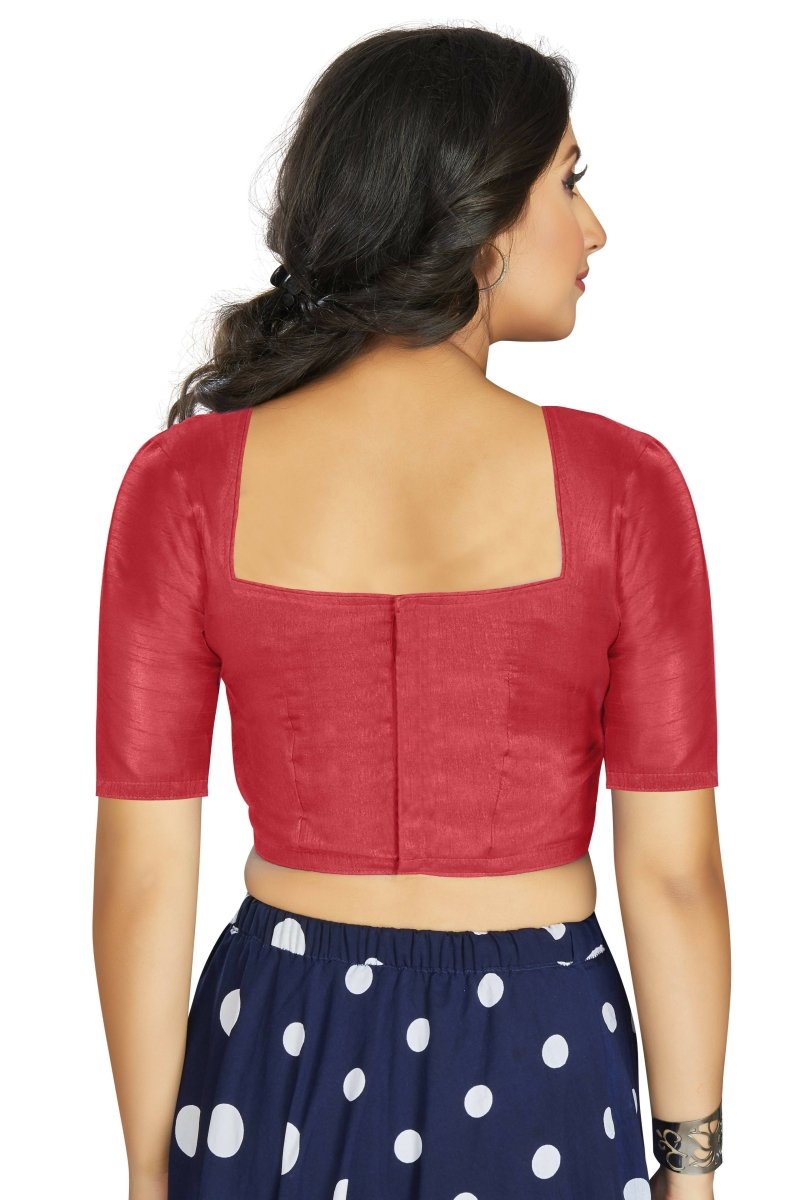 Aastha Fashion Women's Gajri Art Silk Designer Traditional Readymade Blouse | Grocsy