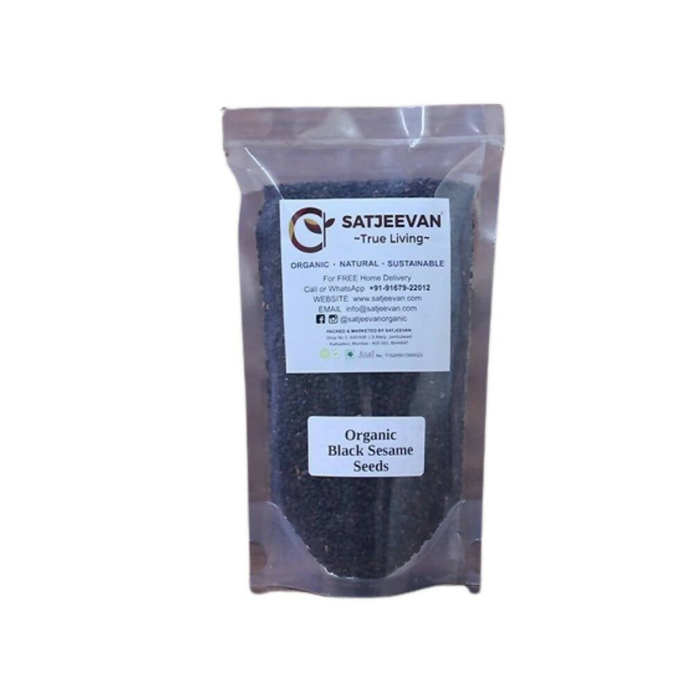 Satjeevan Organic Black Sesame Seeds | Grocsy