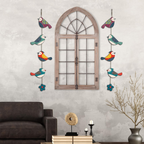 Artvibes Colorful Birds Decorative MDF Wooden Wall Art | Grocsy