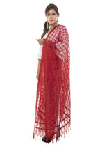 Mominos Fashion Red Cotton Square Dupatta | Grocsy