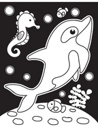 Dreamland Publications Under Ocean Neon Colour & Sticker Dots Book Over 500 Stickers for Kids | Grocsy