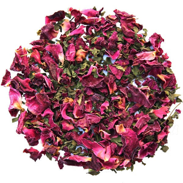 The Tea Trove - Tulsi Rose Herbal Tea | Grocsy