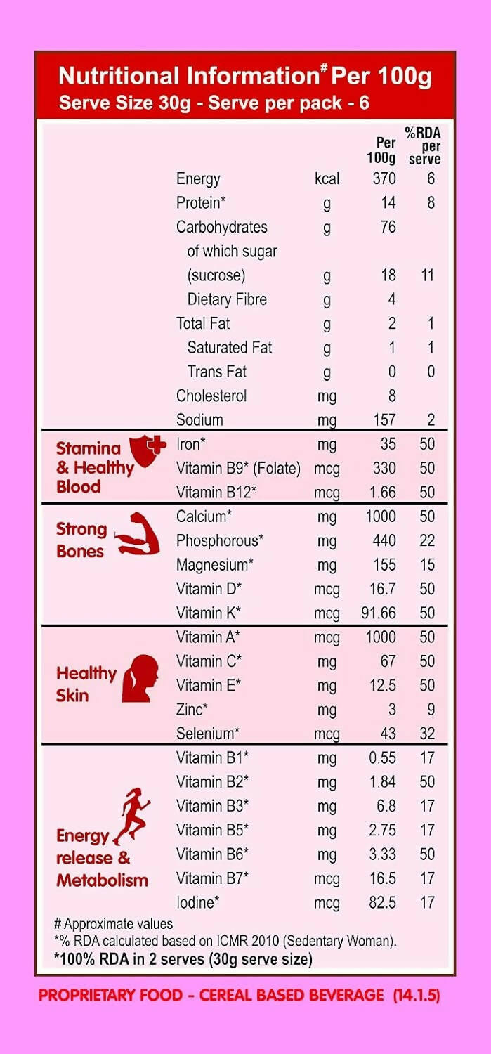 Manna iStrong Millet Health Drink Mix For Women | Grocsy