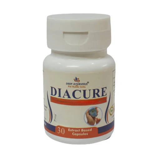 Deep Ayurveda Diacure 500mg Veg Capsules | Grocsy