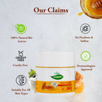 VI-JOHN Prakritik Yogurt & Honey Face Pack Restoresgmlow, Made With 100% Natural Bio Actives | Grocsy