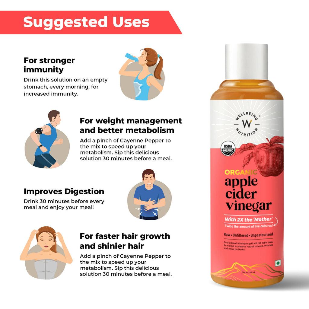 Wellbeing Nutrition Organic Apple Cider Vinegar-Unflavored | Grocsy