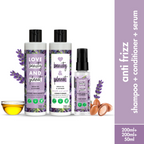 Love Beauty And Planet Argan Oil And Lavender Anti Frizz Shampoo Conditioner & Hair Serum Combo | Grocsy