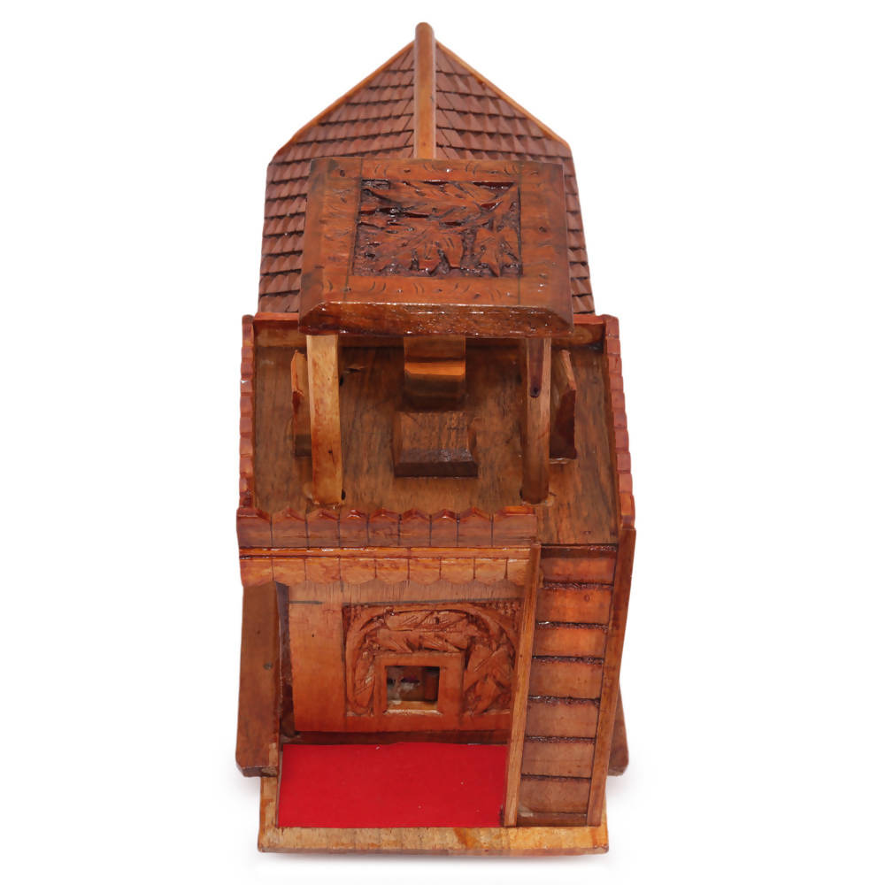 Nizalia Walnut Wood Houseboat | Grocsy