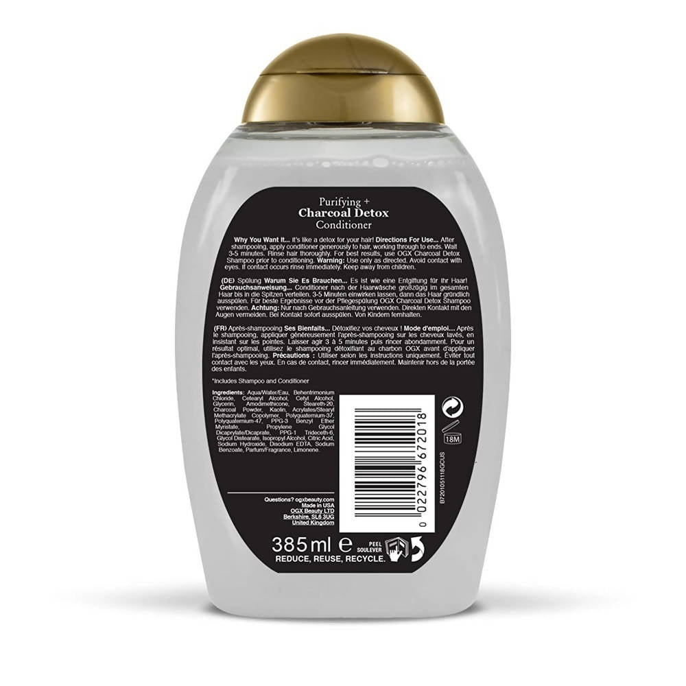 OGX Purifying + Charcoal Detox Conditioner | Grocsy