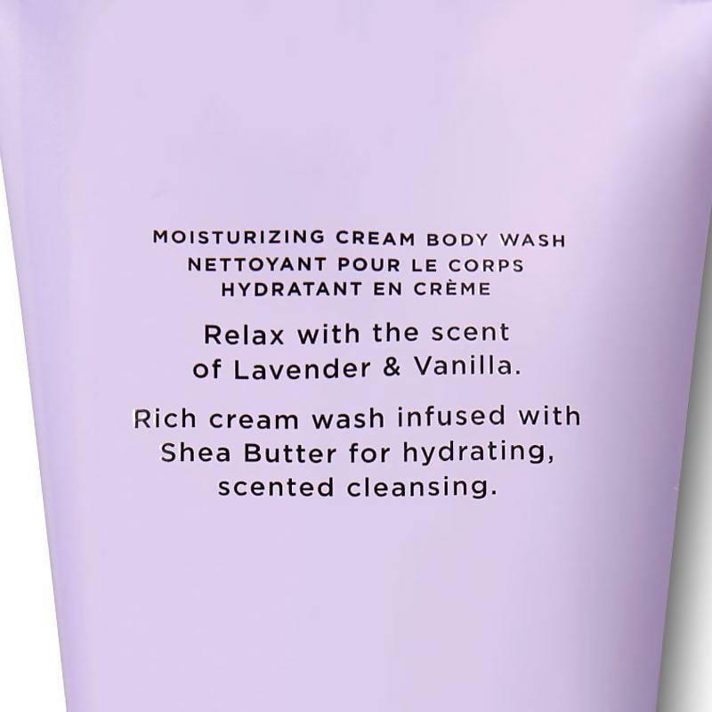 Victoria's Secret Lavender Vanilla Natural Beauty Moisturizing Cream Body Wash | Grocsy