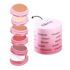 Gleva 5 In 1 Makeup stack Gleva 5 In 1 Makeup stack WIth Concealer, Bronzer, Blusher, Compact & Highlighter Smooth & Blendable Formula - Dusky | Grocsy