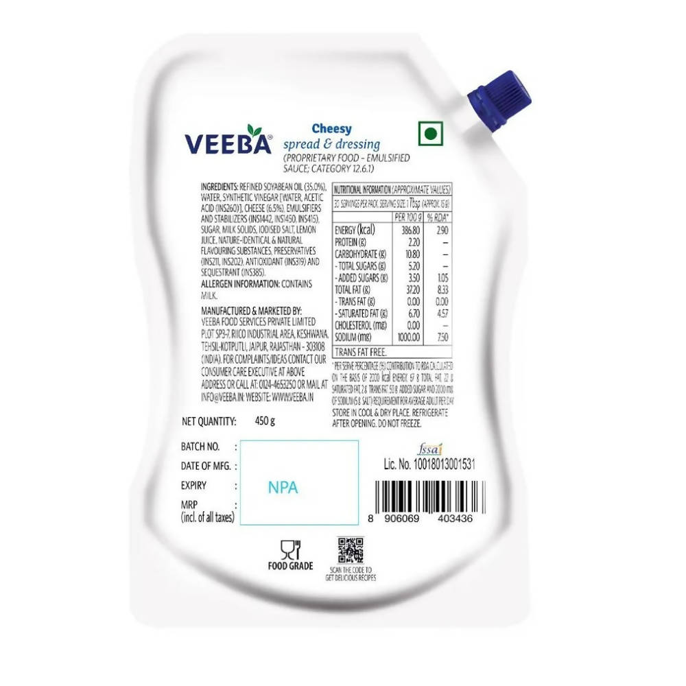 Veeba Cheesy Spread & Dressing | Grocsy