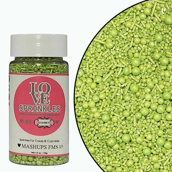 Confect Lime Green | Sprinkles Bottle for Decoration Bottle | Grocsy