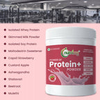 Nutriorg Protein Plus Strawberry Flavor Powder | Grocsy