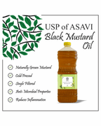 Asavi Cold Pressed Black Mustard Oil | Grocsy