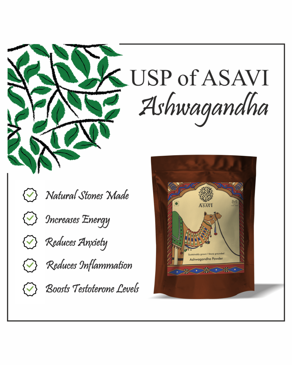 Asavi Stonemade Ashwagandha Powder | Grocsy