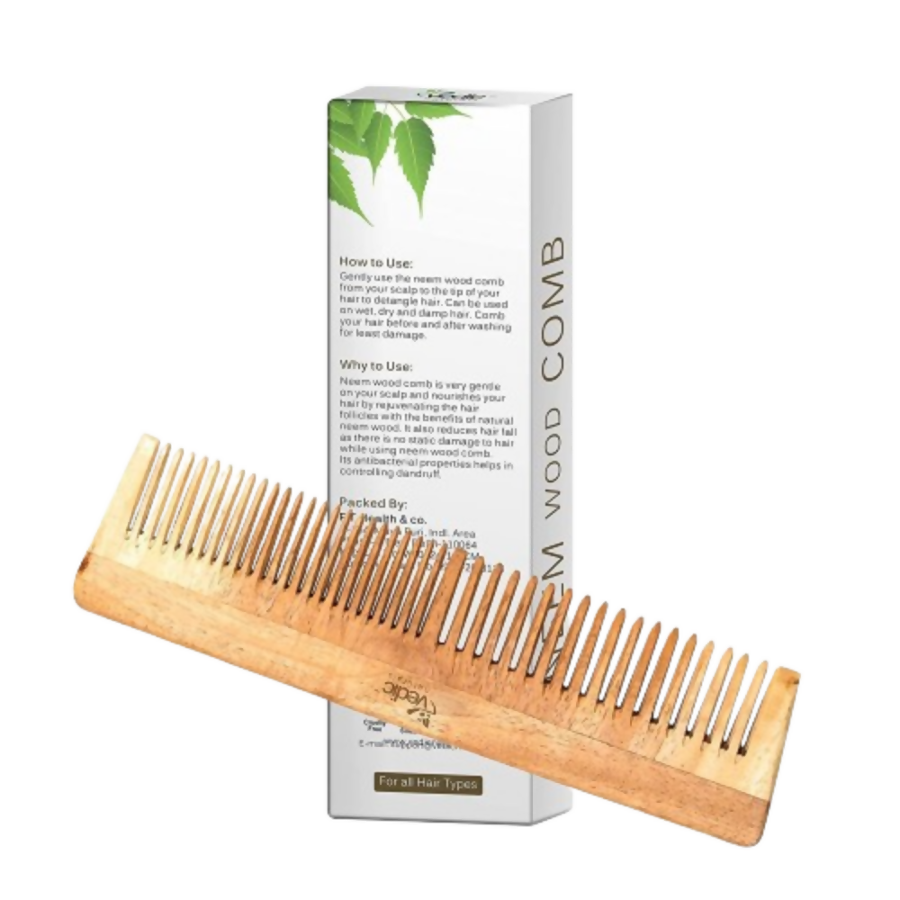 Vedic Naturals Neem Wood Comb | Grocsy