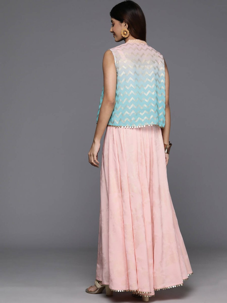 Ahalyaa Women's Traditional Wear Co-ods - Pink | Grocsy