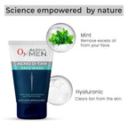 Professional O3+ Alpha Men Acno D-TAN Face Wash with Hyaluronic & Mint | Grocsy