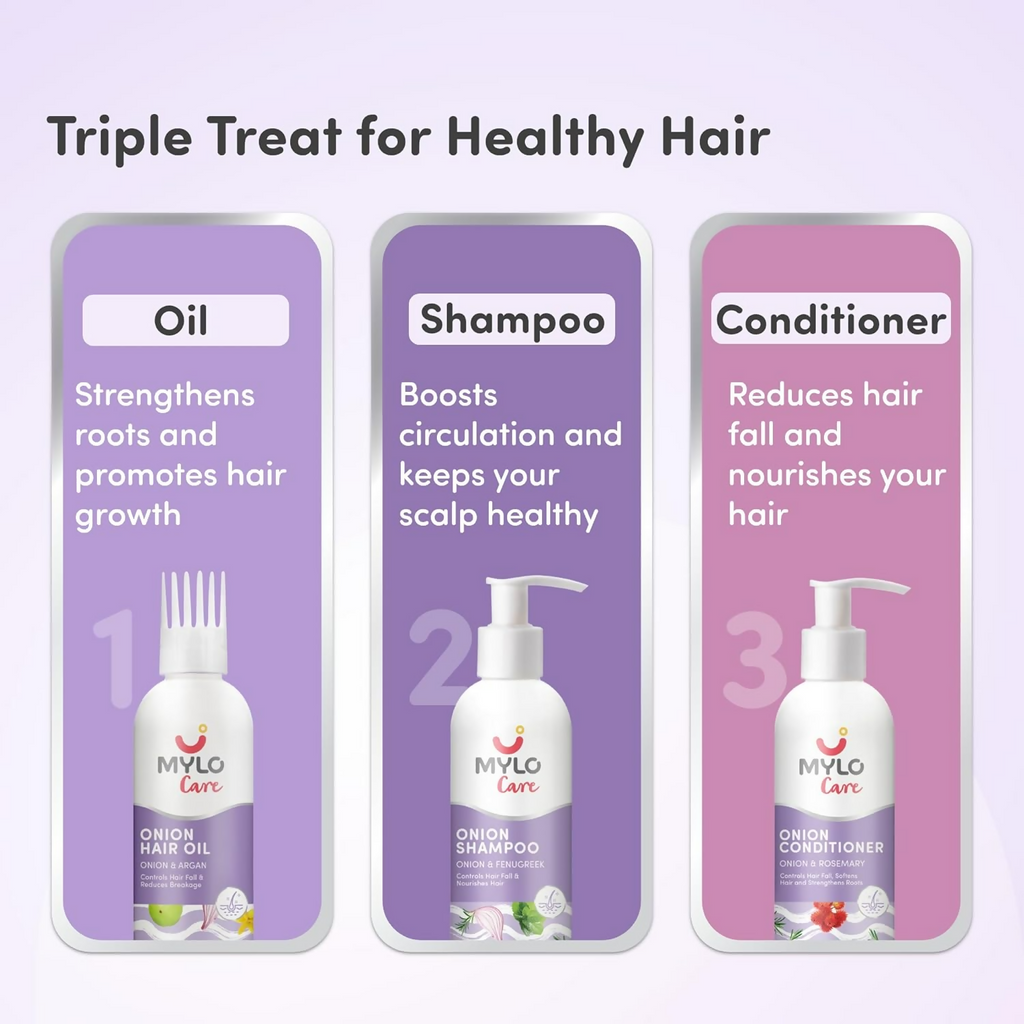 Mylo Care Anti Hairfall Onion Care Kit | Grocsy