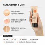 Cureskin Mineral Sunscreen Matte Finish Tinted SPF 50 PA++++ | Grocsy