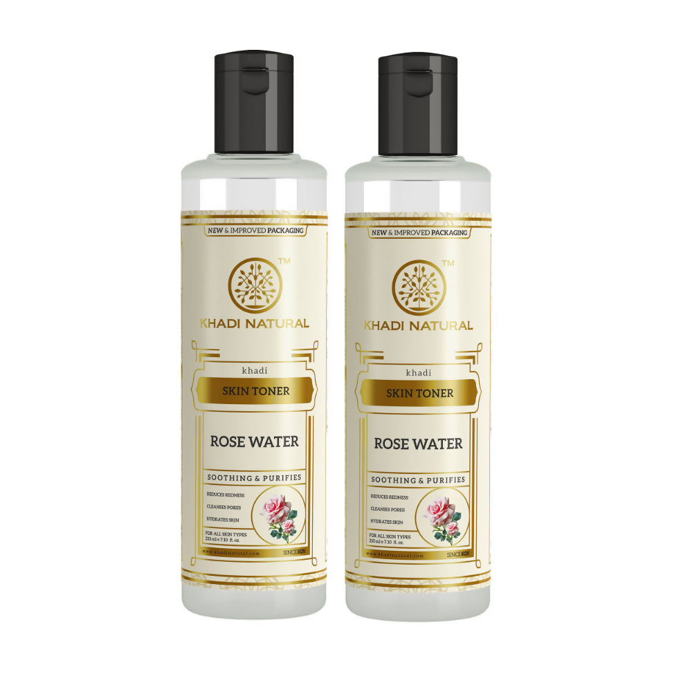 Khadi Natural Rose Water Skin Toner Prevents Acnes | Grocsy