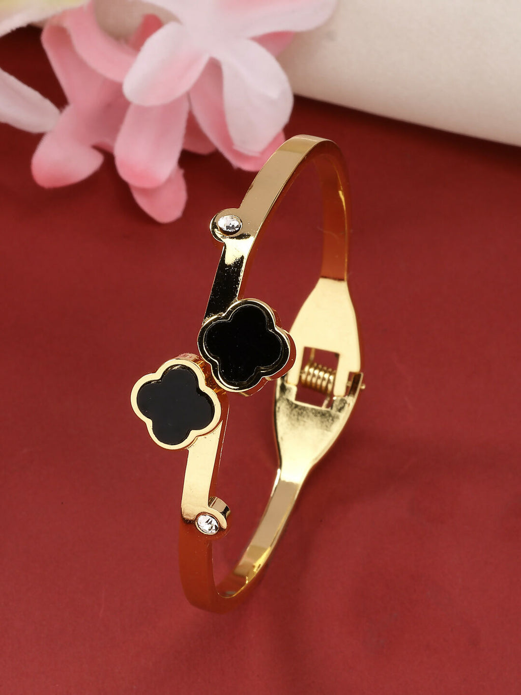 NVR Women's Gold-Polished Cuff Bracelet