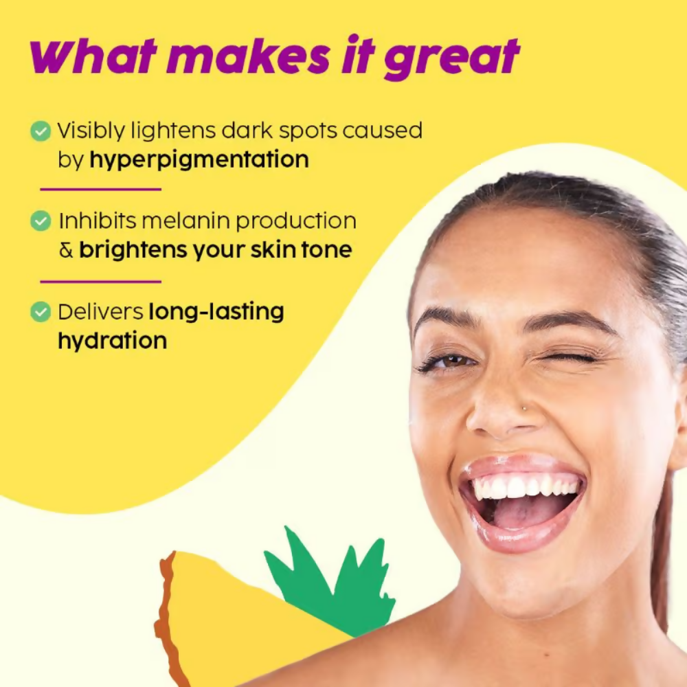 PLIX The Plant Fix 2% Alpha Arbutin Pineapple Moisturizer With SymWhite PLUS For Hyperpigmentation & Dark Spots | Grocsy