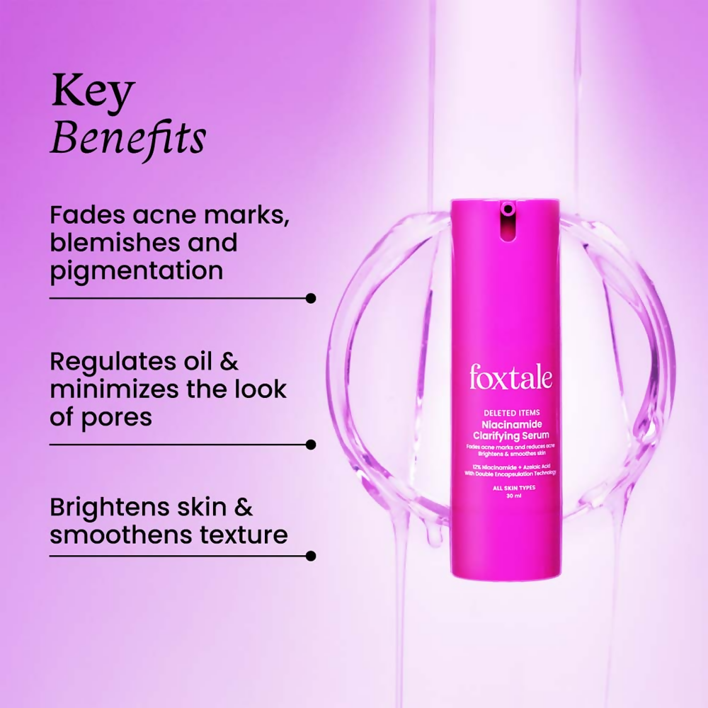 Foxtale 12% Niacinamide + Azelaic Acid Clarifying Serum | Grocsy