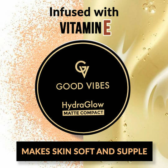 Good Vibes HydraGlow Matte Compact - Beige Buff 03 | Grocsy