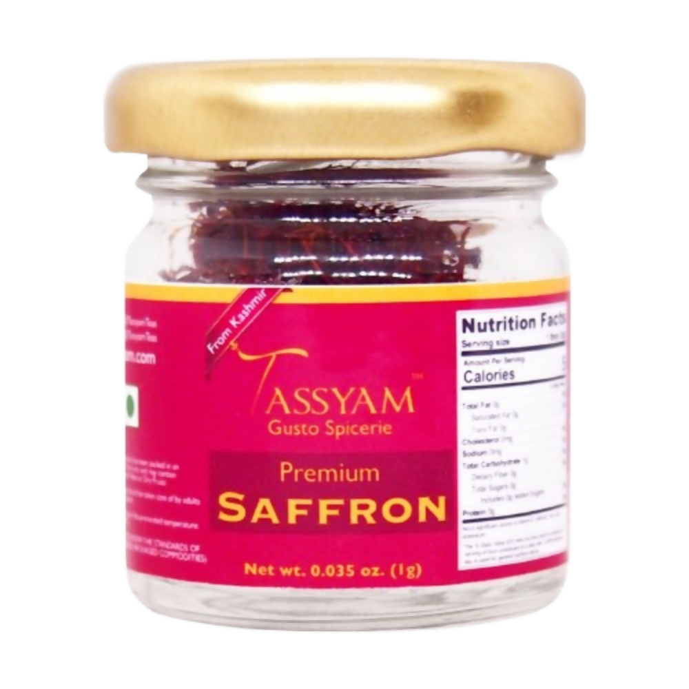 Tassyam Organics A Grade Saffron Strands | Grocsy