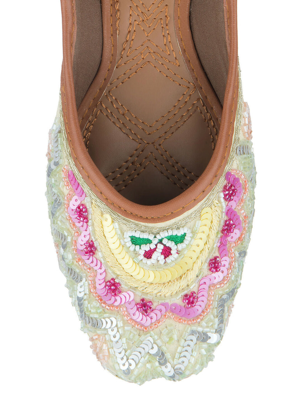 Desi Colour Women Indian Ethnic Footwear-Heavy Emb -6 | Grocsy