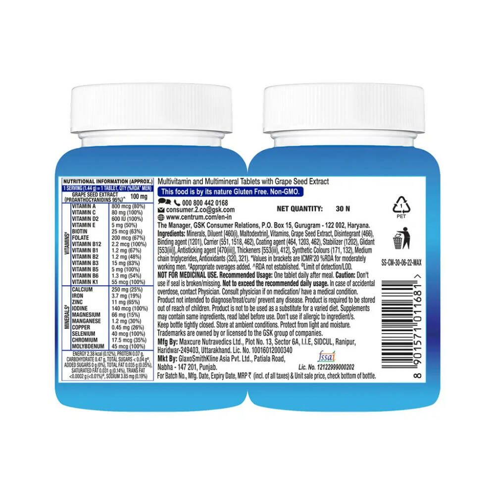 Centrum Men Supports Overall Health Tablets | Grocsy