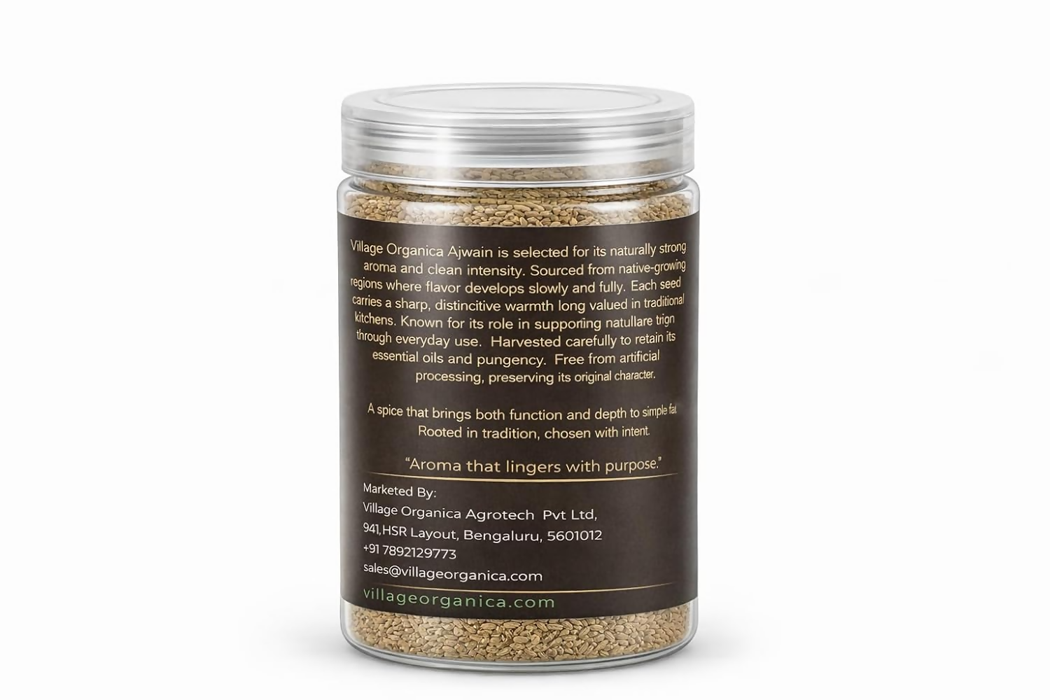 Village-Organica Ajwain Seeds | Grocsy